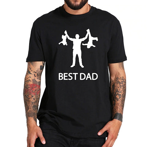 Tee shirt hipster homme noir Best Dad - vêtement-hipster.fr