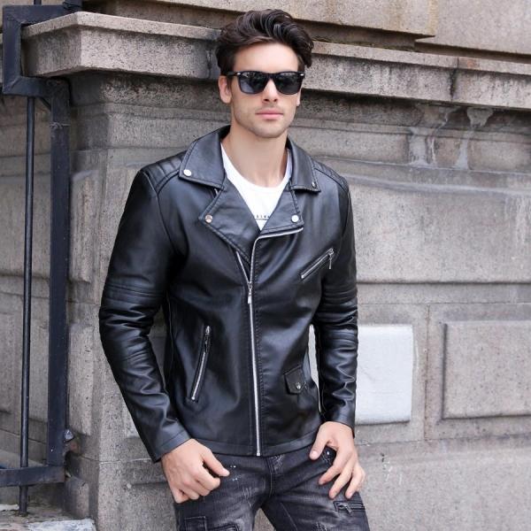 Blouson Perfecto Homme Veste Biker Homme Cuir Biker Jacket Veste