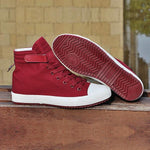 Chaussures hipster homme baskets duo 2 bordeaux Red Moove Sneakers- vetement-hipster.fr