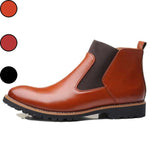 Chaussures hipster homme bottines Marron Chelsea Boots - côté - 3 COLORIS - vetement-hipster.fr