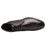 Chaussures hipster homme bottines dandy marron Crocodile Edition - dessus - vetement-hipster.fr