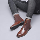 Chaussures hipster homme bottines marron London Boots- Mannequin - vetement-hipster.fr