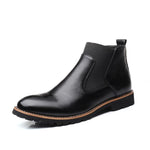 Chaussures hipster homme bottines noires Chelsea Boots - Profil - vetement-hipster.fr.jpg