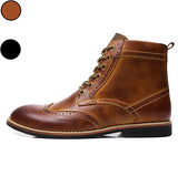 Chaussures hipster homme bottines richelieu marron Oxford Boots - côté - 2 COLORIS - vetement-hipster.fr