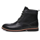 Chaussures hipster homme bottines richelieu noire Oxford Boots - côté - vetement-hipster.fr