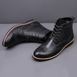Chaussures hipster homme bottines richelieu noire Oxford Boots - couché debout - vetement-hipster.fr