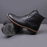Chaussures hipster homme bottines richelieu noire Oxford Boots - dessous dessus - vetement-hipster.fr