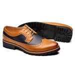 Brogues hipster homme dandy Blue Distinction - Duo 2 - vetement-hipster.fr