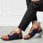 Chaussures hipster homme richelieu dandy Blue Edition - mise en situation homme - vetement-hipster.fr