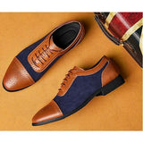 Chaussures hipster homme richelieu dandy Blue Edition - mise en situation duo - vetement-hipster.fr