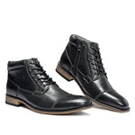 Chaussures hipster homme bottines noire Rossini Boots - duo droit  - vetement-hipster.fr
