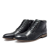 Chaussures hipster homme bottines noire Rossini Boots - duo gauche  - vetement-hipster.fr