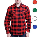 Chemise noir rouge hipster homme face woodcutter - 4 coloris - vêtement-hipster.fr