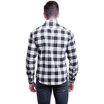 Chemise noir blanche hipster homme dos woodcutter - vêtement-hipster.fr