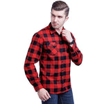 Chemise noir rouge hipster homme 3/4 woodcutter - vêtement-hipster.fr