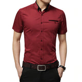 Chemise manches courtes Dandy Hipster homme rouge Prince Harry - vêtement-hipster.fr
