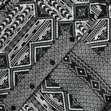 Chemise manche courte ethnique hipster homme Aztèque zoom motif mayas - vêtement-hipster.fr