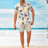 Chemise manche courte hipster homme Hawai Gold Summer face 2 - vêtement-hipster.fr