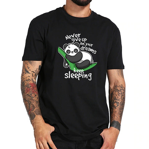 Tee-shirt-hipster-homme-noir-Keep-Sleeping-vêtement-hipster.fr