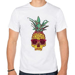 Tee shirt blanc hipster homme Badass Ananas - vêtement-hipster.fr