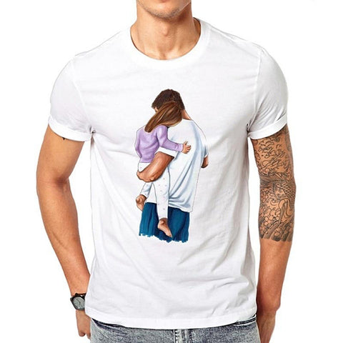Tee shirt blanc hipster homme Daddy's Girl - vêtement-hipster.fr