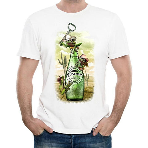 Tee shirt blanc hipster homme Gringo - vêtement-hipster.fr