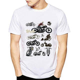 Tee shirt blanc hipster homme Motor Choice - vêtement-hipster.fr