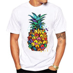 Tee shirt blanc hipster homme Power Fruit - vêtement-hipster.fr