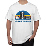 Tee shirt blanc hipster homme Remember K7 VHS CASSETTE AUDIO - vêtement-hipster.fr