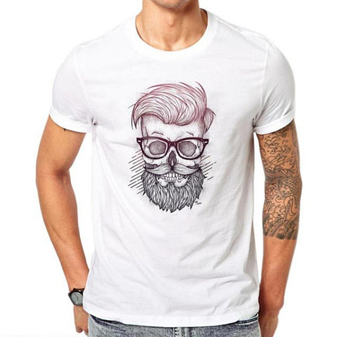 Tee shirt blanc hipster homme The Revenant - vêtement-hipster.fr
