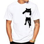 Tee shirt hipster homme le chat poché - vêtement-hipster.fr