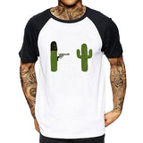 Tee shirt noir blanc hipster homme Cactus cagoule arme Hold Up - vêtement-hipster.fr.jpg