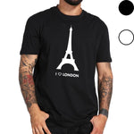 Tee shirt noir hipster homme I Love London - 2 couleurs - vêtement-hipster.fr
