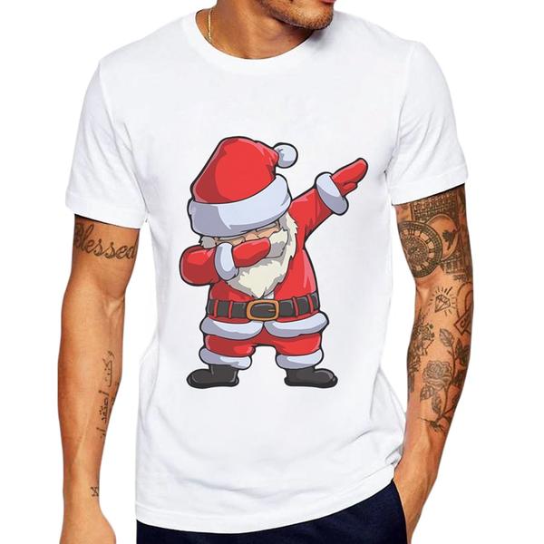 T-shirt blanc de Noël homme - DistriCenter