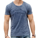 Tee shirt bleu hipster homme Trendy Valley fond blanc - vêtement-hipster.fr