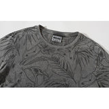 Tee shirt hipster homme gris Grey Tropic zoom motif - vêtement-hipster.fr