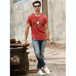 Tee shirt hipster homme rose Country mise en situation - vêtement-hipster.fr