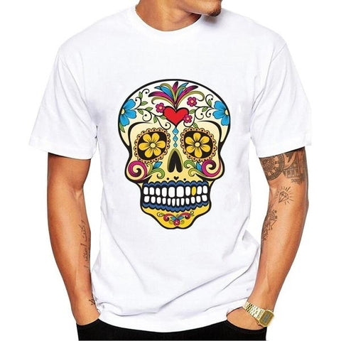 tee shirt hipster blanc homme Mexi'Art - vêtement-hipster.fr